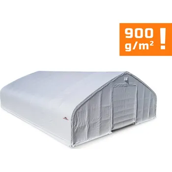 Zahradní stavba Plachtová hala šířka: 18,3 m, délka: 29,3 m, výška: 7,6 m, PVC 900 g/m2 bílá Expedice do 24 hodin