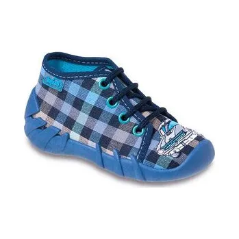 Chlapecké bačkory 130P024 18 - chlapecké šněrovací bačkorky, auto S 130P024_18