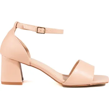 Dámské sandále Klasické béžové sandály na nízkém podpatku GD-DO-131BE Velikost: 38