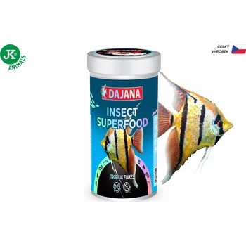 Krmivo pro rybičky Dajana ISF Tropical Flakes, vločky – krmivo, 250 ml (insect superfood)
