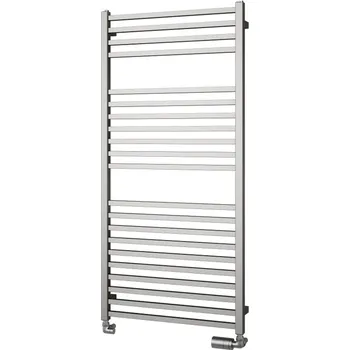 Radiátor Těleso koupelnové trubkové Isan Quadrat Inox 805 x 600 mm, 288 W, elektrické s regulátorem Mini PW, nerez