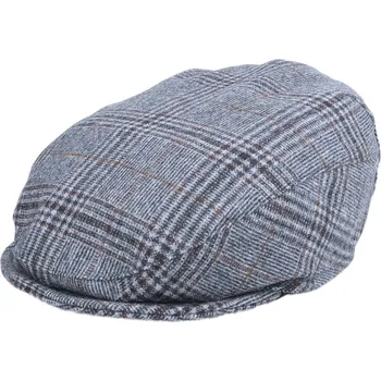 Čepice Podzimní šedá kostkovaná bekovka od Mayser - vlněná jarní bekovka s měkkým kšiltem - Vincent Soft Velikost: 59 cm (L)