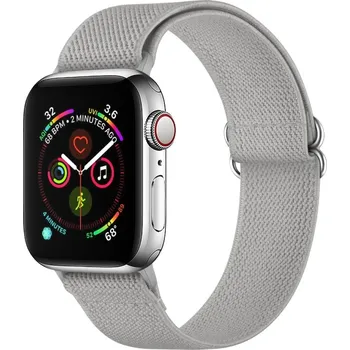 VSECHNONAMOBIL 42318 NYLON Řemínek Apple Watch 9 / 8 / 7 (41mm) / 6 / SE / 5 / 4 (40mm) / 3 / 2 / 1 (38mm) šedý