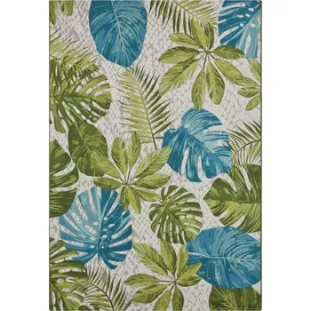 Hanse Home Kusový koberec Flair 105617 Tropical Leaves Turqouise Green – na ven i na doma Rozměry koberců: 240x340