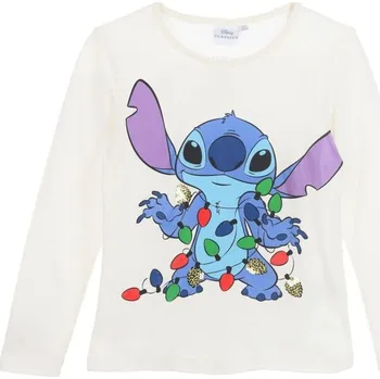Bílé hřejivé dívčí tričko Christmas Stitch Velikost: 98