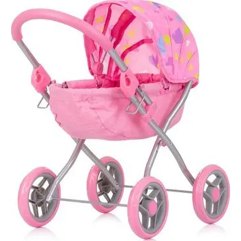 Kočárek pro panenku CHIPOLINO Hluboký kočárek pro panenky Daisy Hearts