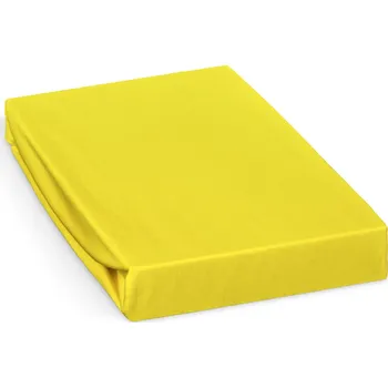 Prostěradlo Jersey prostěradlo 200x200cm, žluté