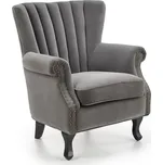 Křeslo ušák Halmar TITAN - šedá