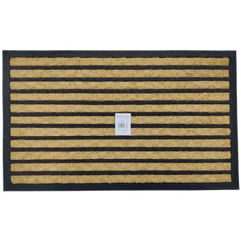 Rohožka kokos + guma, pruhy - 45 x 75 cm