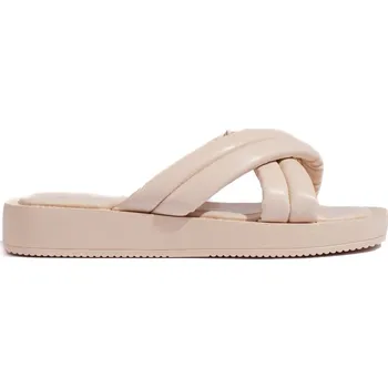 Dámské pantofle Béžové nazouváky na platformě XH9310-3BE Velikost: 36