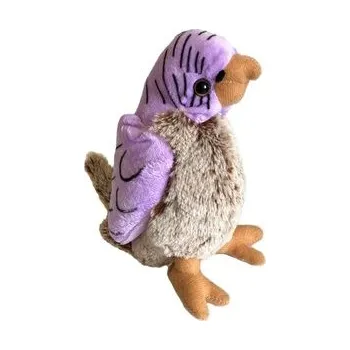 plyšák Papuga fioletowo-brązowa 17cm