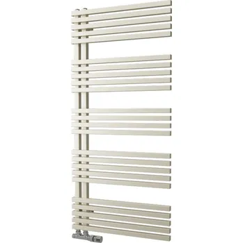 Radiátor Těleso koupelnové trubkové Isan Falco 970 x 500 mm, 516 W, klasické připojení, sněhově bílá RAL 9016