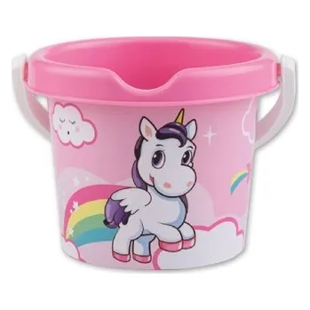 Hračka na písek Androni Kyblík jednorožec - průměr 13 cm