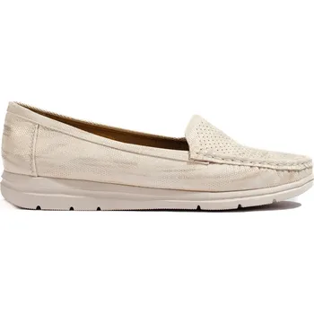 Dámské mokasíny Béžové děrované mokasíny VE02BE Velikost: 40