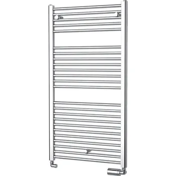 Radiátor Těleso koupelnové trubkové Isan Palmyra 1135 x 600 mm, 499 W, středové připojení s krytkou, chrom