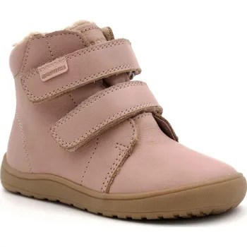 Dívčí zimní obuv Protetika barefoot dětské zimní boty s membránou Beka Pink růžové Velikost: 32