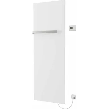 Radiátor Těleso koupelnové elektické isan E-Saga 1765 x 606 mm, 900 W, elektrické s topnou fólií, sněhově bílá RAL 9016