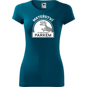 Dámské oblečení DOBRÝ TRIKO Dámské tričko Mateřství Velikost: XS, Barva: Petrolejová