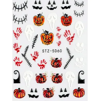 Samolepky na nehty 5D - Halloween D60