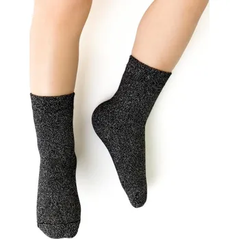 Černo-stříbrné dětské bambusové ponožky Art.145 ZK046 20-22 CZARNYSREBRNY/GŁADKA Velikost: 20/22