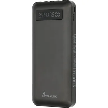 Powerbanka Extralink EX.19607 externí baterie Lithium-polymerová (LiPo) 10000 mAh Černá