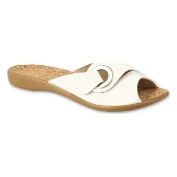 Dámské pantofle Pantofle papuče bačkory Befado 265D028 smetanové velikost: 41