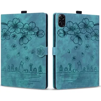 Pouzdro na tablet VSECHNONAMOBIL 91259 ART FLOWER Zaklápěcí pouzdro pro Honor Pad X8a zelené