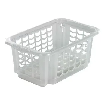 Úložný box KOŠ STOHOVATELNÝ 4,5L, 19,2x30,5x 12,5CM-TRANSPARENT