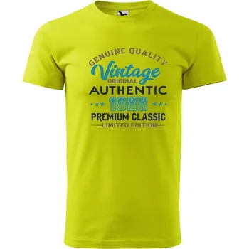 Pánské oblečení DOBRÝ TRIKO Pánské tričko s potiskem Original vintage Velikost: L, Barva: Limetková