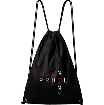 Městský batoh DOBRÝ TRIKO Bavlněný batoh Být nevěstou Barva: Černá