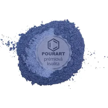 PourArt Metalický prášek DK4984 Solid Iris Blue 10g