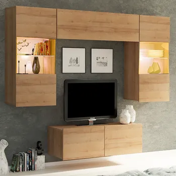 Obývací stěna Obývací stěna CALABRINI d | 200 cm | 4 díly T | dub zlatý