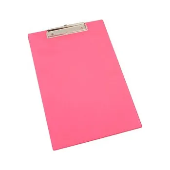 Archivační box Noki, Podložka s klipem Neon, PVC, A4, růžová