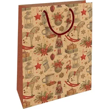 Dárková taška Nekupto Dárková kraftová taška 28 x 37 cm Houpací koník