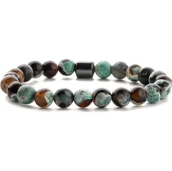 Náramek Flor de Cristal Náramek z pravých kamenů Mix kamenů III a Hematit