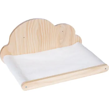 Pelíšek pro kočku TIAKI nástěnná postel obláček bílá pro kočky