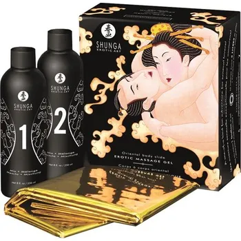 Shunga Massaje Gel Kit Meloun a Mango