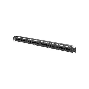 Patch panel LANBERG PATCH PANEL 24 PORT 1U 19” CAT.6 BLACK