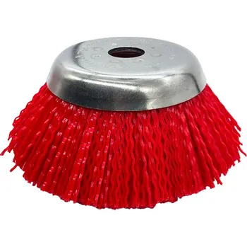 Plastový kartáč na plevel pro křovinořez o vnějším průměru 180 mm a otvorem 25,4 mm