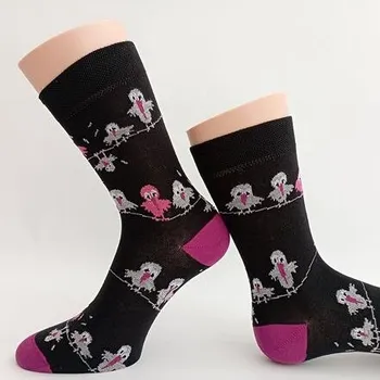 dívčí ponožky Trepon s ptáčky velikost 24-27