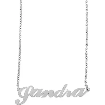 Náramek Ewena Řetízek z oceli se jménem Sandra stříbrný