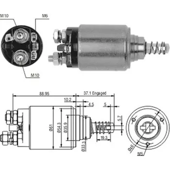 Autoelektrika Elektromagnetický spínač, startér MAGNETI MARELLI AME0186