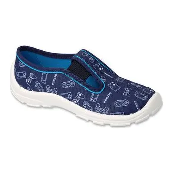 Chlapecká obuv 975X182 - chlapecké bačkorky Befado modré, GAME 975X182_29