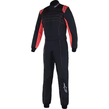 Moto kombinéza Alpinestars FIA kombinéza KMX-9 V3, Černá/červená fluo
