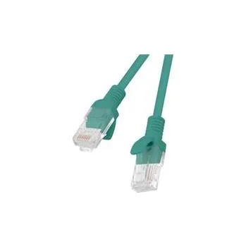 Patch panel LANBERG Patch kabel CAT.5E UTP 10M zelený Fluke Passed