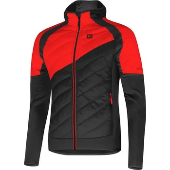 Cyklistická bunda ETAPE zimní bunda CRUX PRO 2.0, černá/červená XL