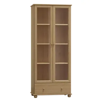 Knihovna Dřevěná knihovna MB 68A borovice masiv 80x190x42 cm