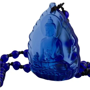 Náramek Feng Shui Harmony Náhrdelník ze skleněných korálků s přívěškem Buddhy medicíny 1