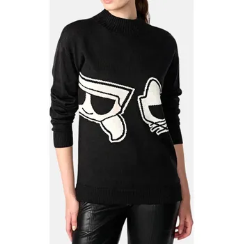 Dámský svetr Dámský volný svetr Karl Lagerfeld - Velikost M, Barva Černá 56064 l3Yss708