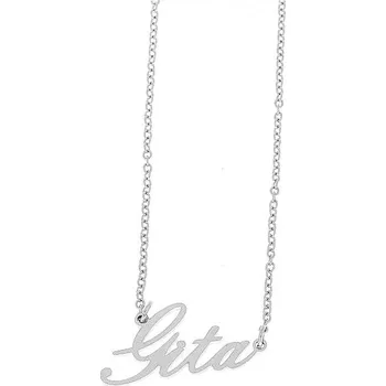 Náramek Ewena Řetízek z oceli se jménem Gita stříbrný